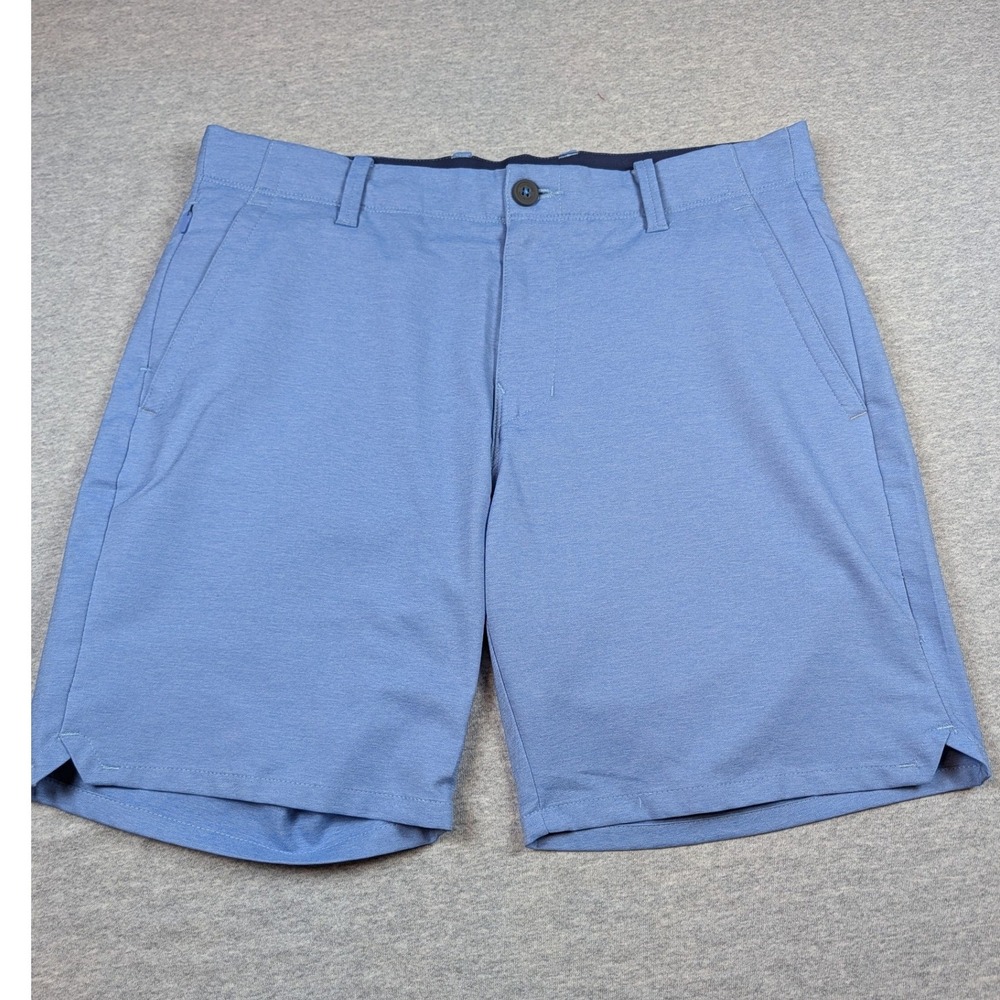 Tommy Bahama On Par Shorts Mens 32 Blue Golf Performance Recycled 8 Inch Inseam